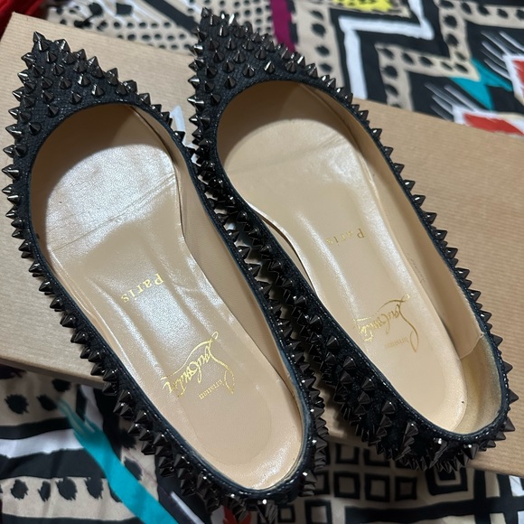 Christian Louboutin Spike Flats - Picture 1 of 9